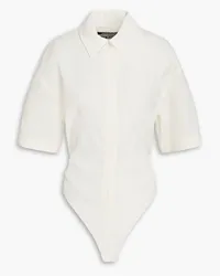 Jacquemus Baunhilha cutout hemp and cotton-blend bodysuit - White White