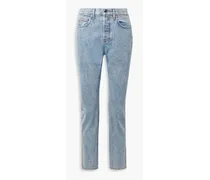 Mid-rise slim-leg jeans - Blue