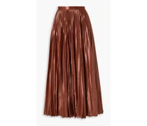 Sif plissé-lamé maxi skirt - Metallic