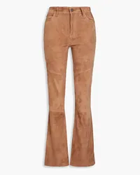 Paige Laurel suede flared pants - Brown Brown