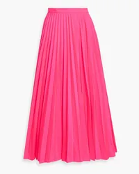 Valentino Garavani Pleated faille midi wrap skirt - Pink Pink