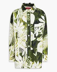 For Restless Sleepers Lisitea floral-print cotton shirt - Green Green