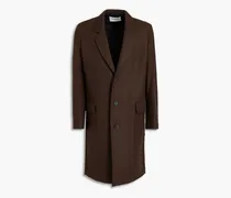 Frame Denim Wool-blend felt coat - Brown Brown