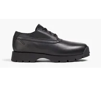 Hammered leather brogues - Black