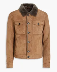 TOD'S Shearling jacket - Brown Brown