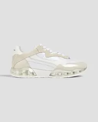 Alexander Wang Stadium suede, mesh and PVC sneakers - White White