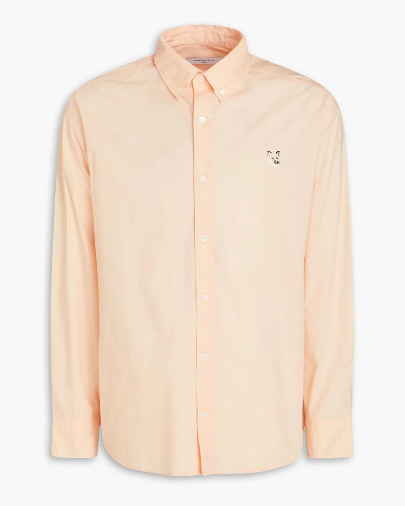 Kitsuné Cotton-poplin shirt - Orange Orange