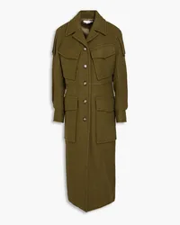 Victoria Beckham Wool-blend felt coat - Green Green