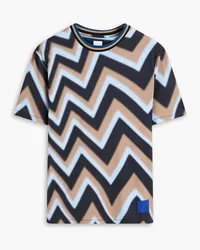 Paul Smith Printed cotton-jersey T-shirt - Blue Blue