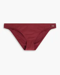 Zimmermann Low-rise bikini briefs - Burgundy Burgundy