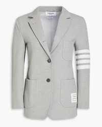 Thom Browne Striped cotton-blend twill blazer - Gray Gray