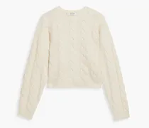 Hyannis cable-knit sweater - White