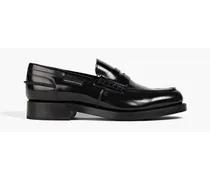 Polished leather loafers - Black