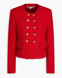 Veronica Beard Bentley double-breasted cotton-blend tweed jacket - Red Red