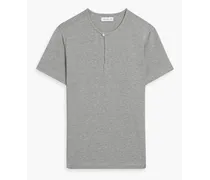 Lyocell-blend jersey pajama top - Gray