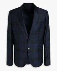 Valentino Garavani Checked wool-twill blazer - Blue Blue