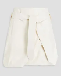 Ferragamo Leather mini skirt - White White