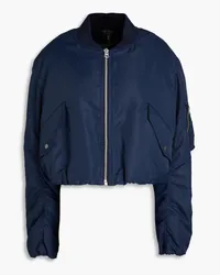 Rag & Bone Maggie cropped shell bomber jacket - Blue Blue