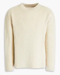 Jil Sander Ribbed cotton sweater - White White