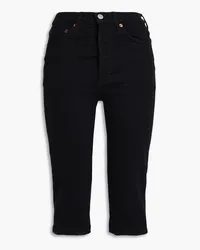 RE/DONE Cropped high-rise skinny jeans - Black Black