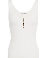 Altuzarra Ribbed wool and cashmere-blend tank - White White