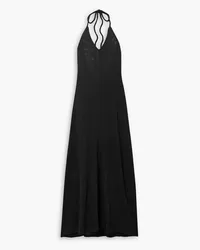 ATM Slub cotton-jersey halterneck maxi dress - Black Black