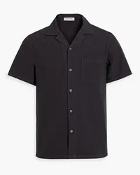 Alex Mill Camp cotton-seersucker shirt - Black Black