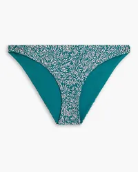 Onia Ashley printed low-rise bikini briefs - Blue Blue