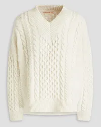 &Daughter Cable-knit wool sweater - White White