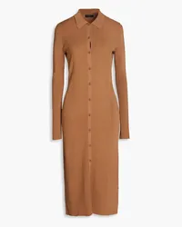 Rag & Bone Pacey ribbed-knit midi dress - Brown Brown