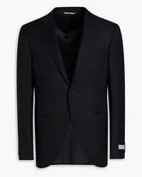 Canali Wool-jacquard blazer - Black Black