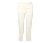 Montauk cropped cotton-twill slim-leg pants - White
