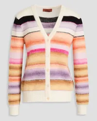 Missoni Striped knitted cardigan - White White