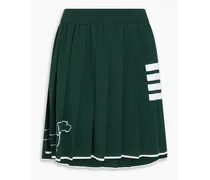 Hector Icon pleated wool-blend mini skirt - Green