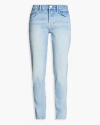 Frame Denim Le Garcon mid-rise slim-leg jeans - Blue Blue