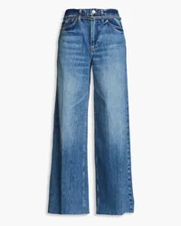 Frame Denim Belted high-rise wide-leg jeans - Blue Blue