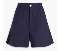 Boy linen and cotton-blend shorts - Blue