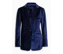 Monty cotton-blend velvet blazer - Blue