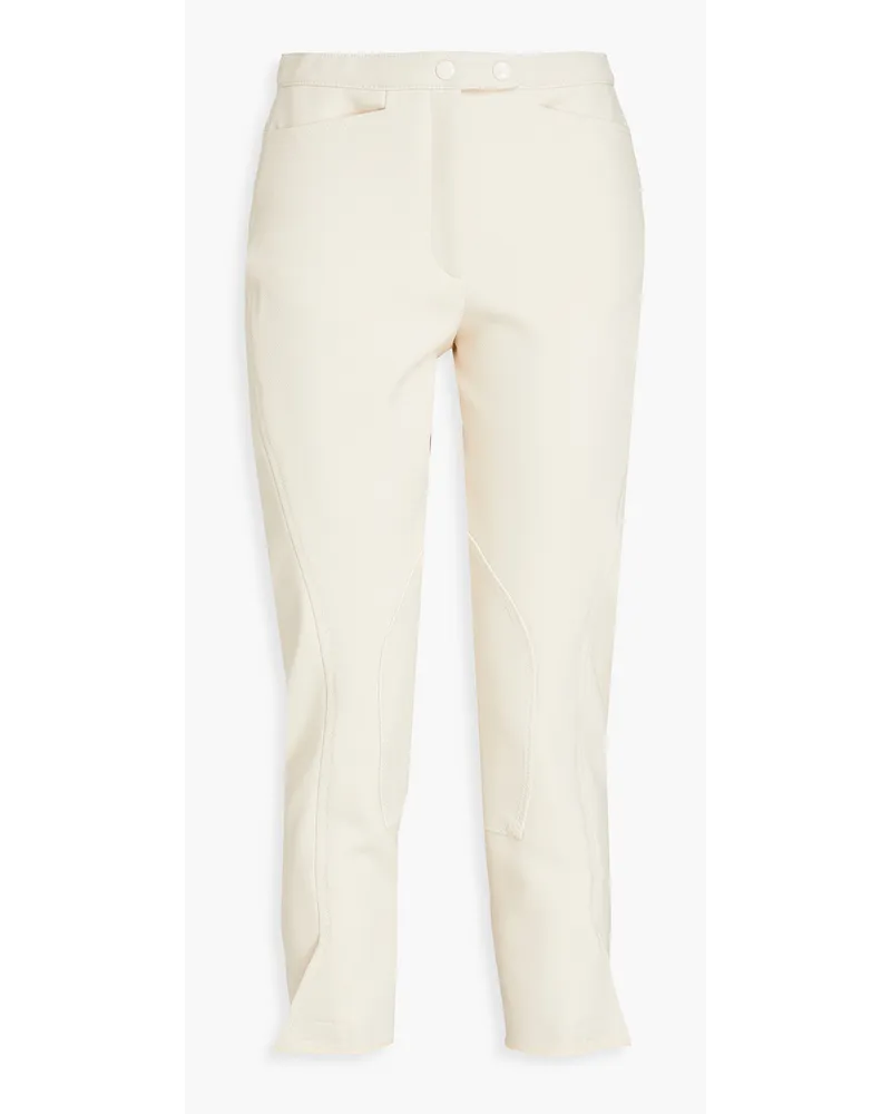 Philosophy Di Lorenzo Serafini Cropped crepe slim-leg pants - White White