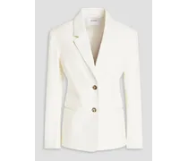 The Femme leather blazer - White