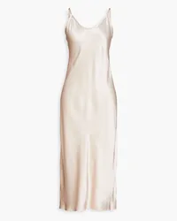 Enza Costa Satin midi slip dress - Pink Pink