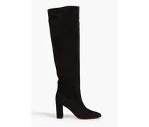 Piper suede thigh boots - Black