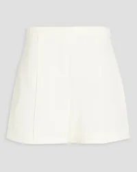 Vince Cotton-blend faille shorts - White White