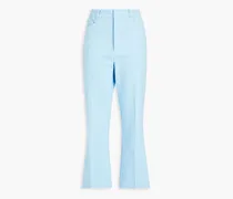 70s cotton-gaberdine straight-leg pants - Blue