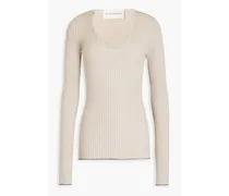 Rione ribbed merino wool sweater - Neutral