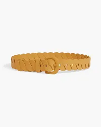 Zimmermann Twisted leather belt - Yellow Yellow