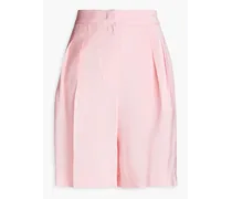 Pinstriped woven shorts - Pink