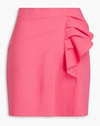 MSGM Ruffled pleated crepe mini skirt - Pink Pink