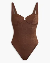 Onia Vida metallic underwired swimsuit - Brown Brown