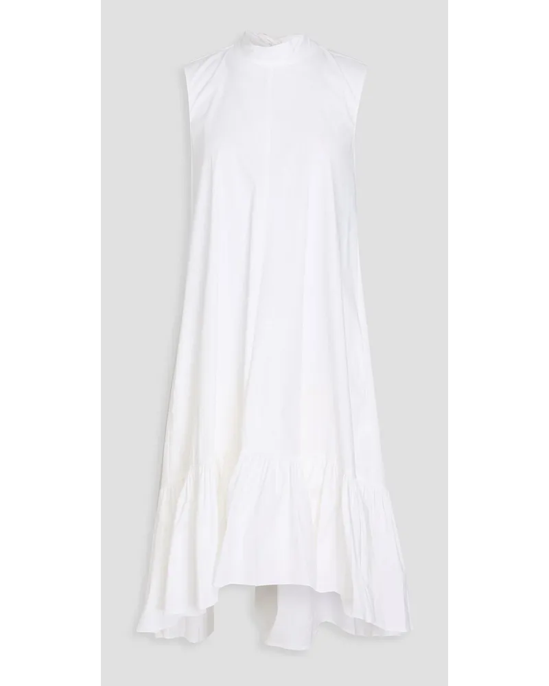 RED Valentino Cotton-blend poplin dress - White White